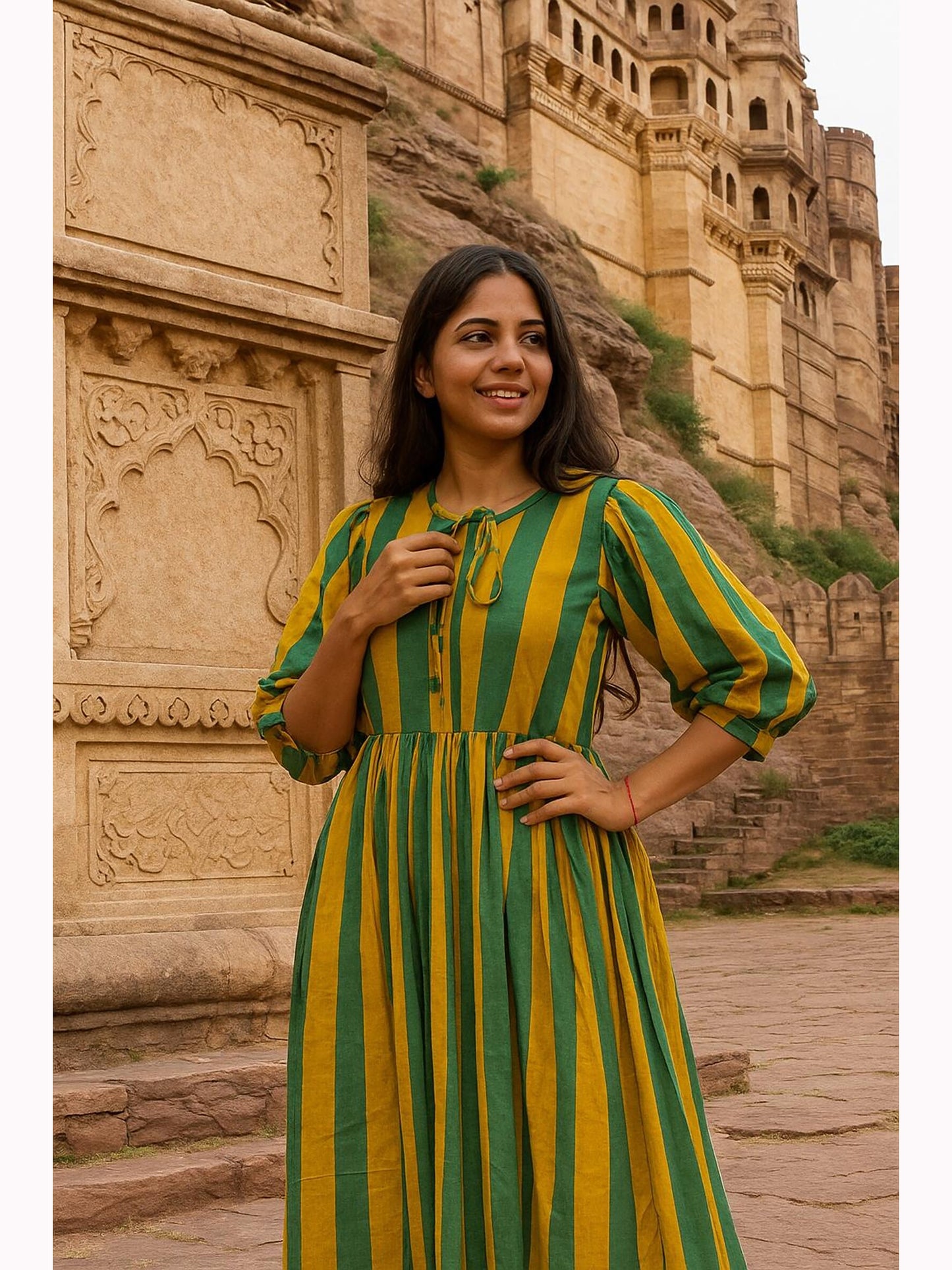 Cotton Dress, indian block print dress