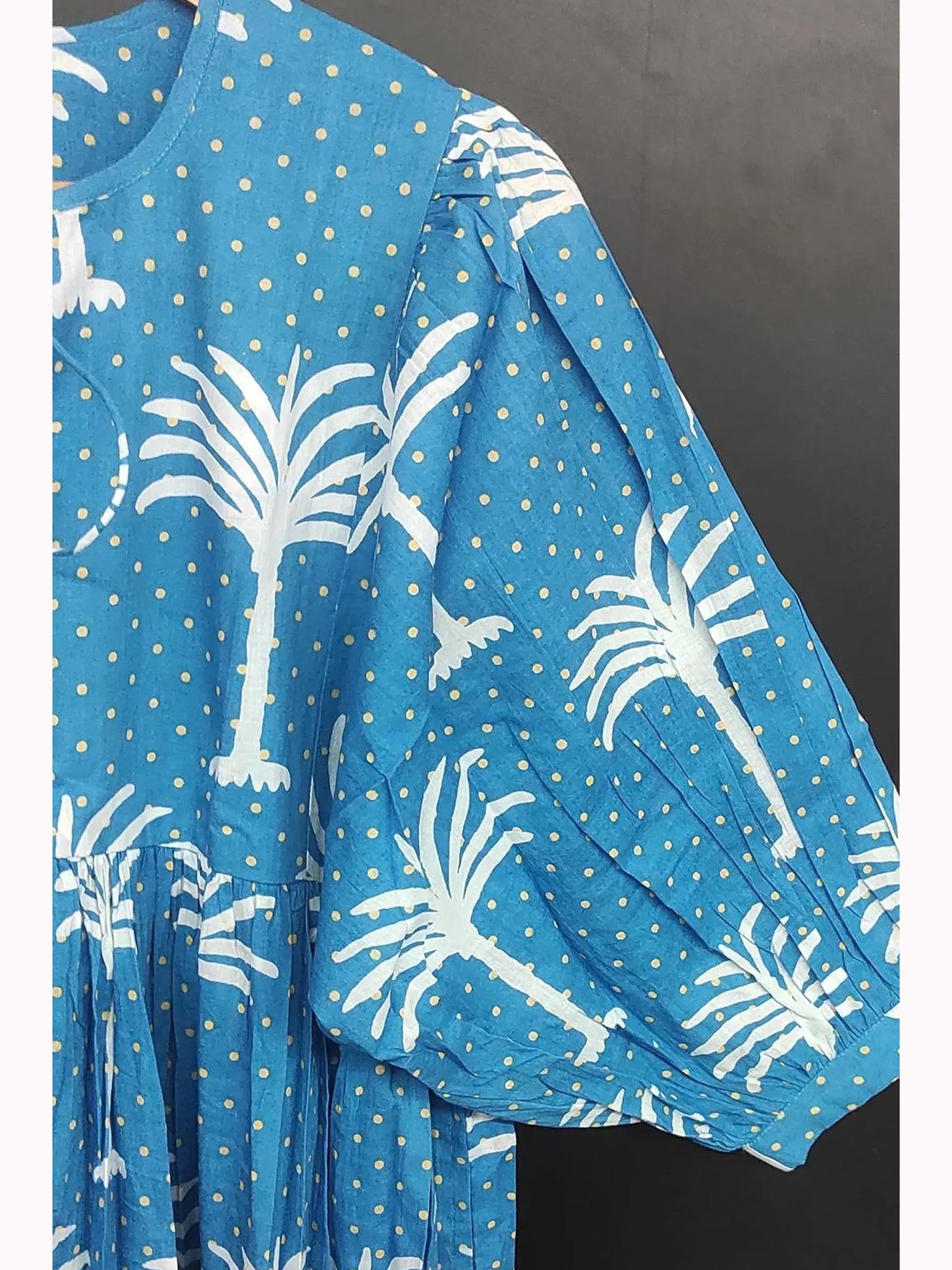 Indian Cotton Hand block Print Dress for Women