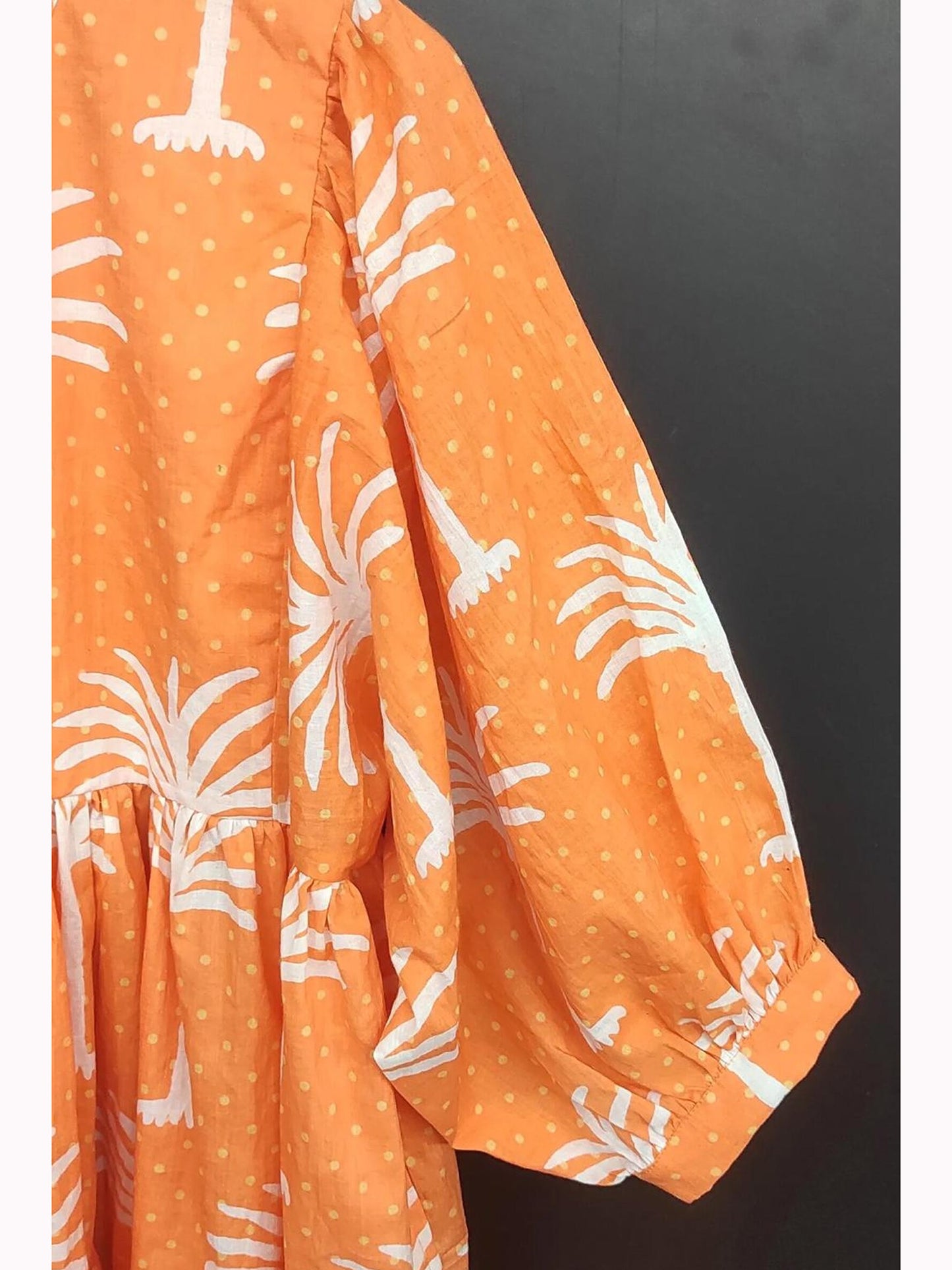 Indian Cotton Hand block Print Dress for Women