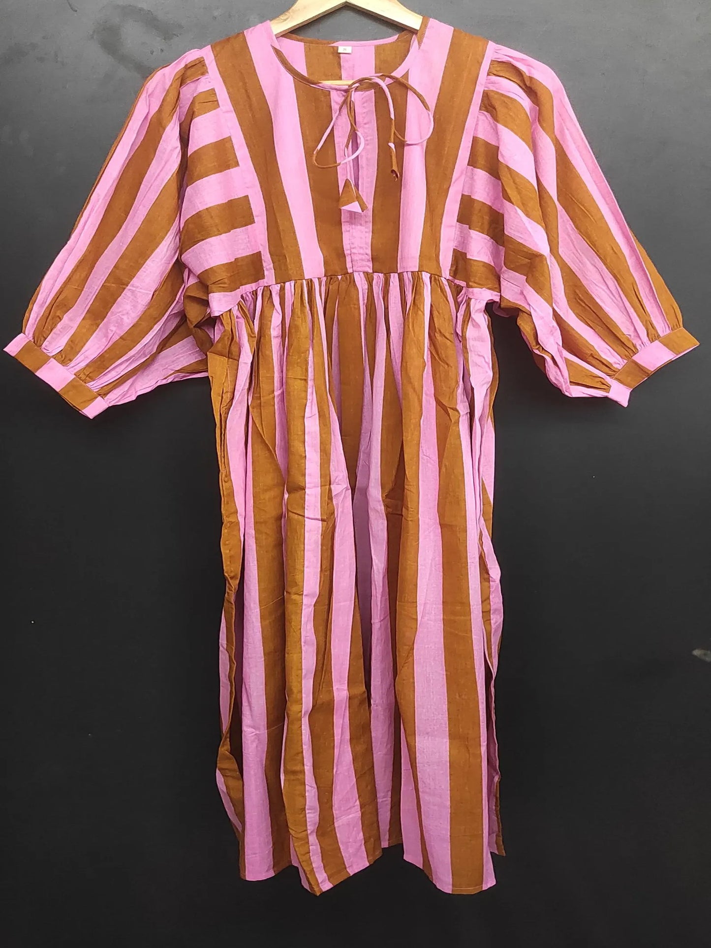 Indian Cotton Hand block Print Dress for Women Comfortable