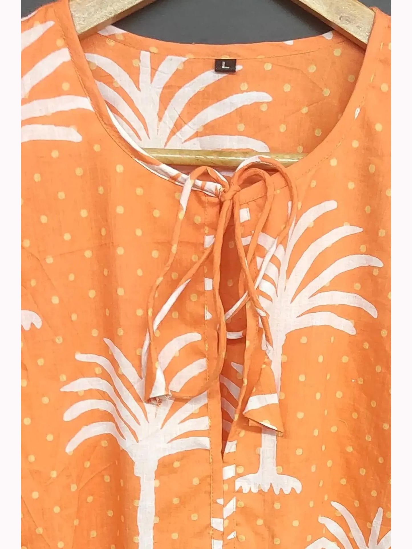 Indian Cotton Hand block Print Dress for Women