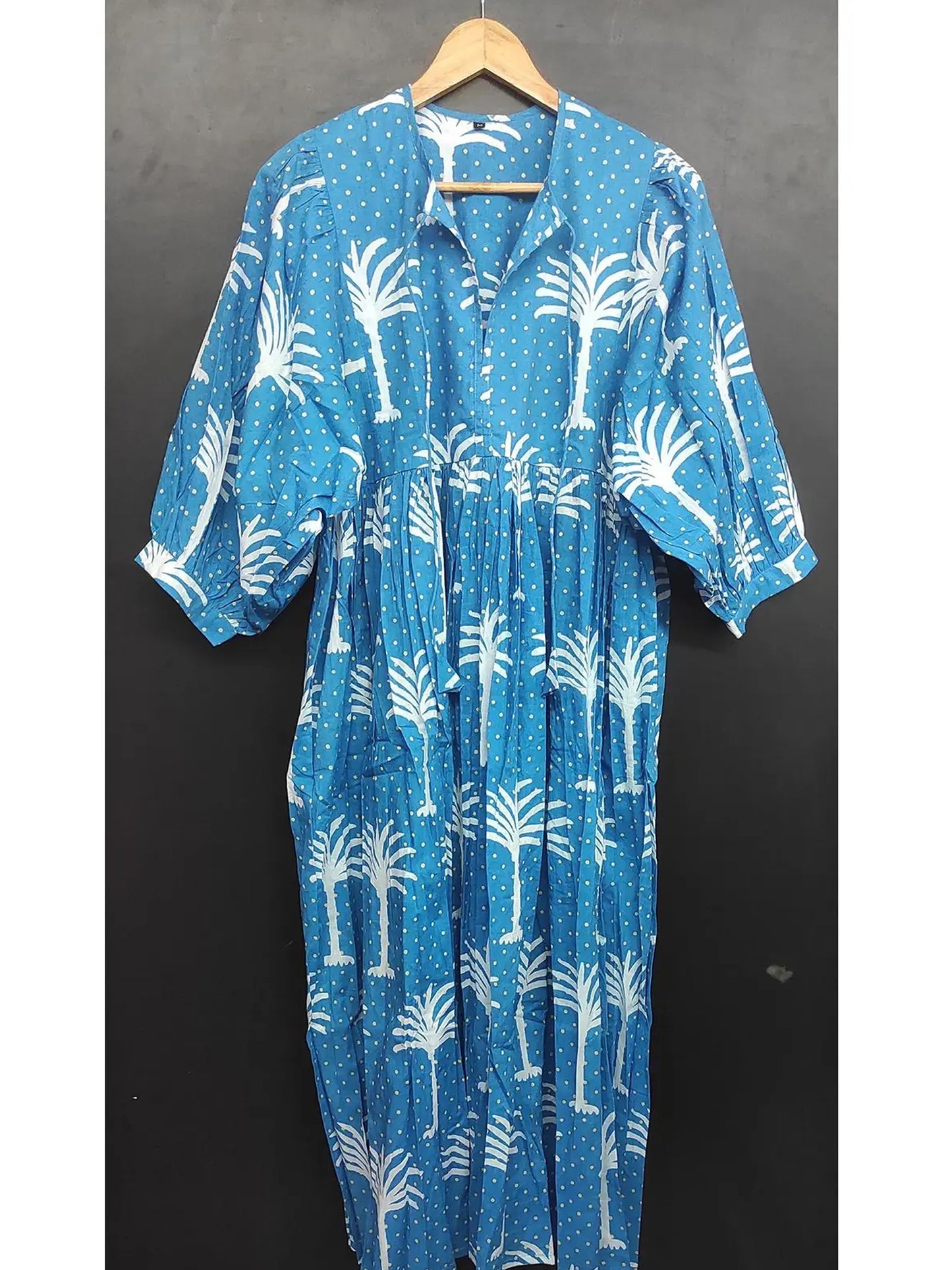 Indian Cotton Hand block Print Dress for Women