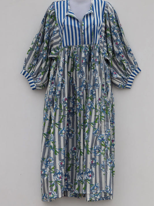 Cotton Dress, Indian Block Print Dress