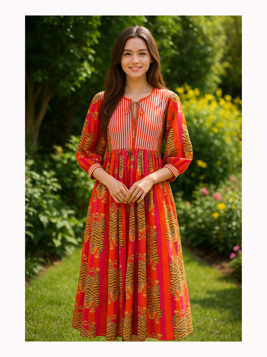 Tiger Midi Dress, Mini Dress
